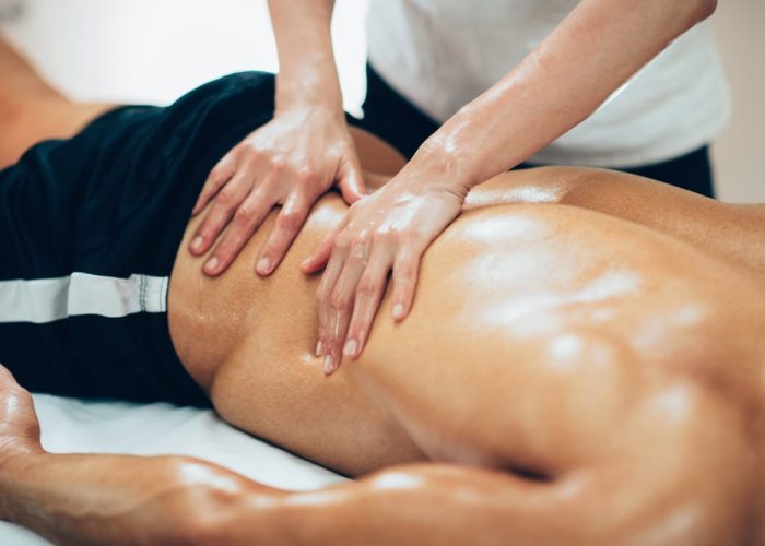 Sports,Massage.,Therapist,Massaging,Lower,Back